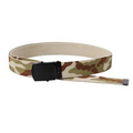 Tri Color Desert Camouflage/Tan Reversible Web Belt (54")